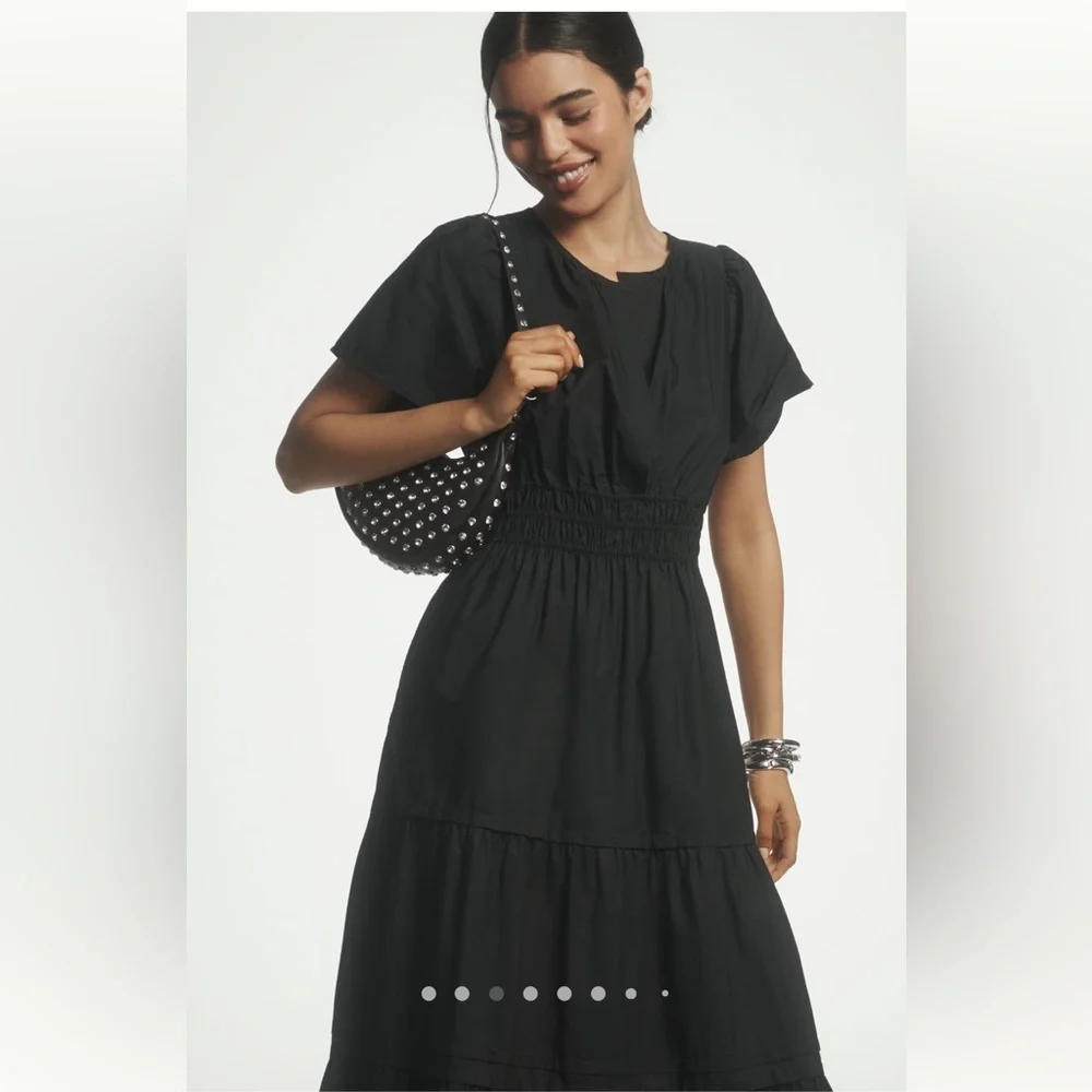 Anthropologie Black Somerset Maxi Dress - Picture 3 of 10
